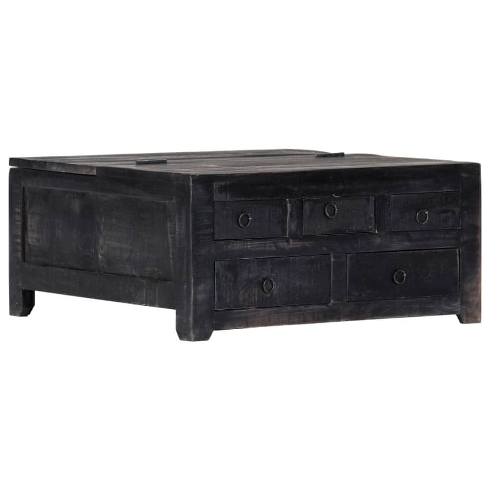 Petromila vidaXL Konferenčný stolík čierny 65x65x30 cm mangovníkové drevo
